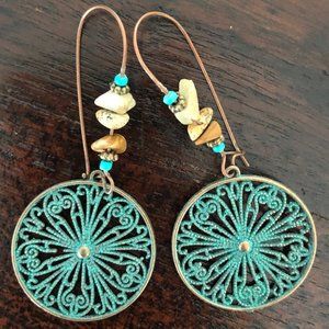 Boho Stone Dangle Earrings